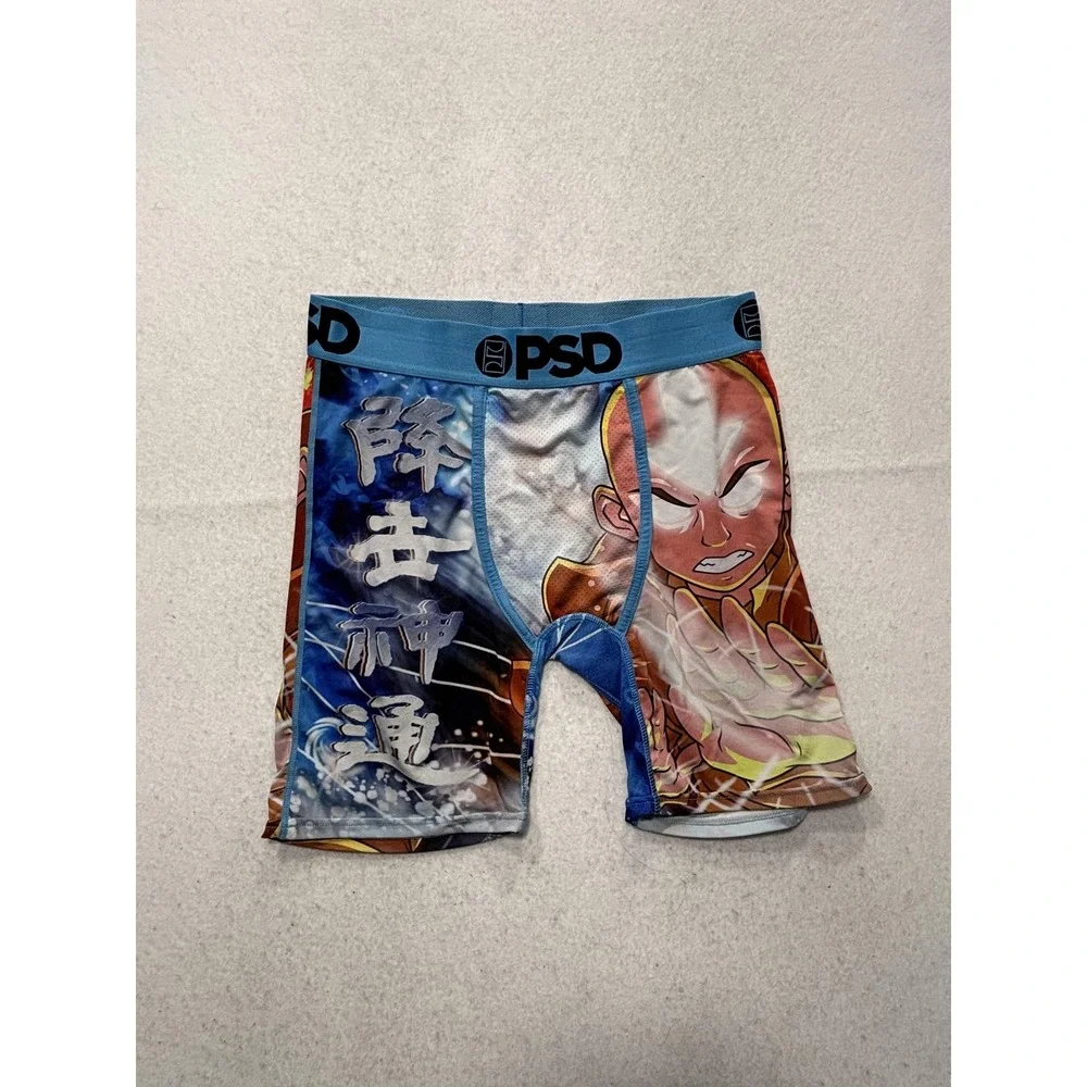 PSD Boxer Briefs Mens Medium Multicolor Avatar Aang Anime Underwear Stretch